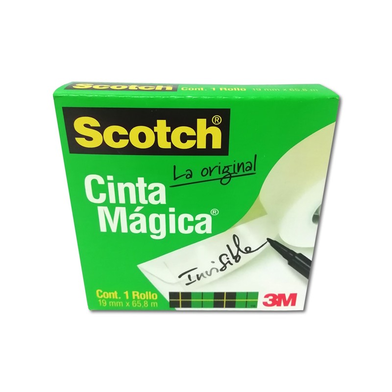CINTA ADHESIVA MAGICA 3M 18 MM X 65 MTS