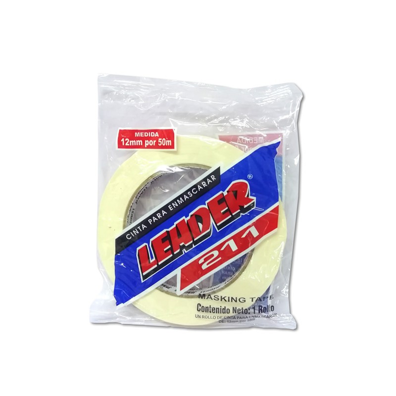 CINTA MASKING TAPE LEADER MODELO 211 24 MM X 50 MTS
