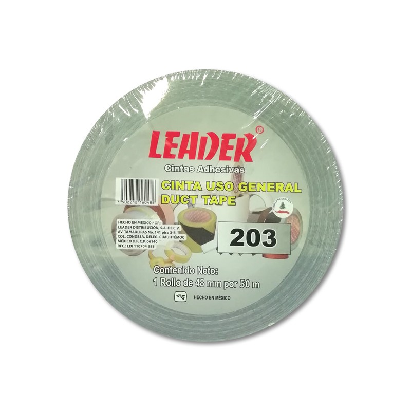 CINTA PARA DUCTOS LEADER MODELO 203 48 MM X 50 MTS