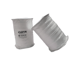 CINTA TIPO LINO DE POLIESTER 6MM COLOR BLANCO
