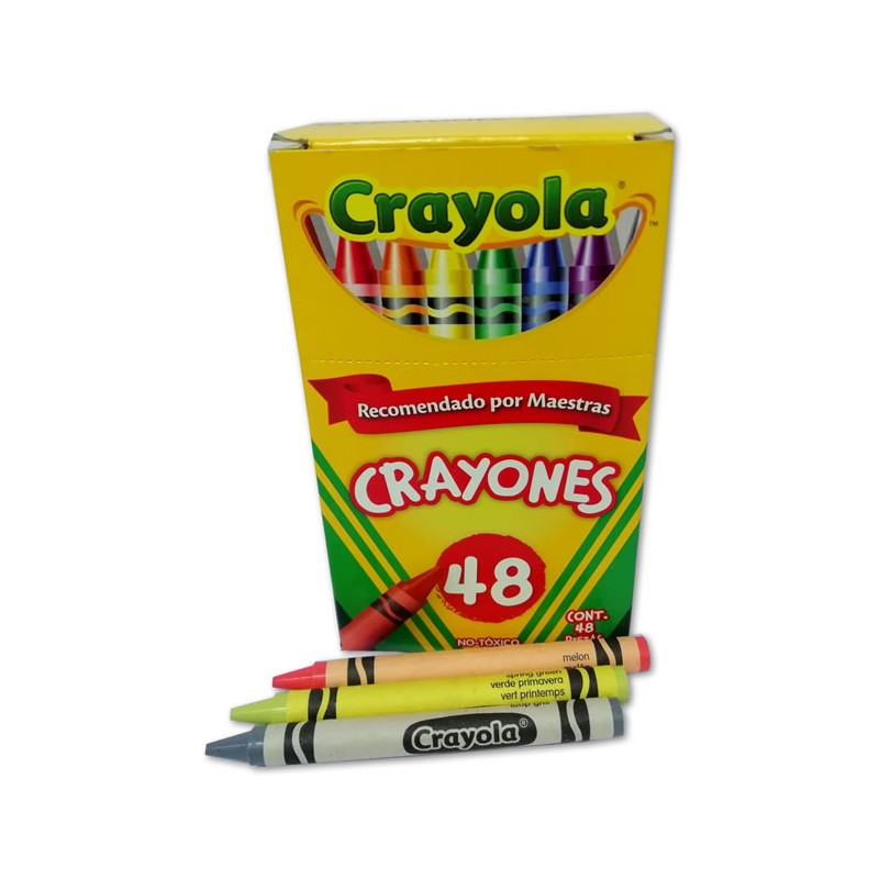 CRAYONES ESTANDAR CRAYOLA CON 48 PIEZAS