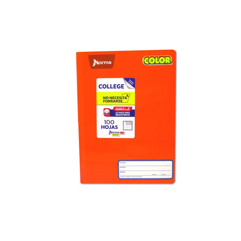 CUADERNO COLLEGE NORMA COSIDO C-7 100 HOJAS