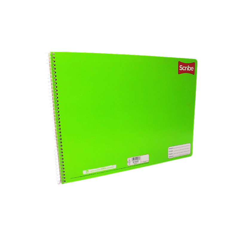 CUADERNO  DE DIBUJO ESPIRAL BLANCO CON 20 HOJAS SCRIBE