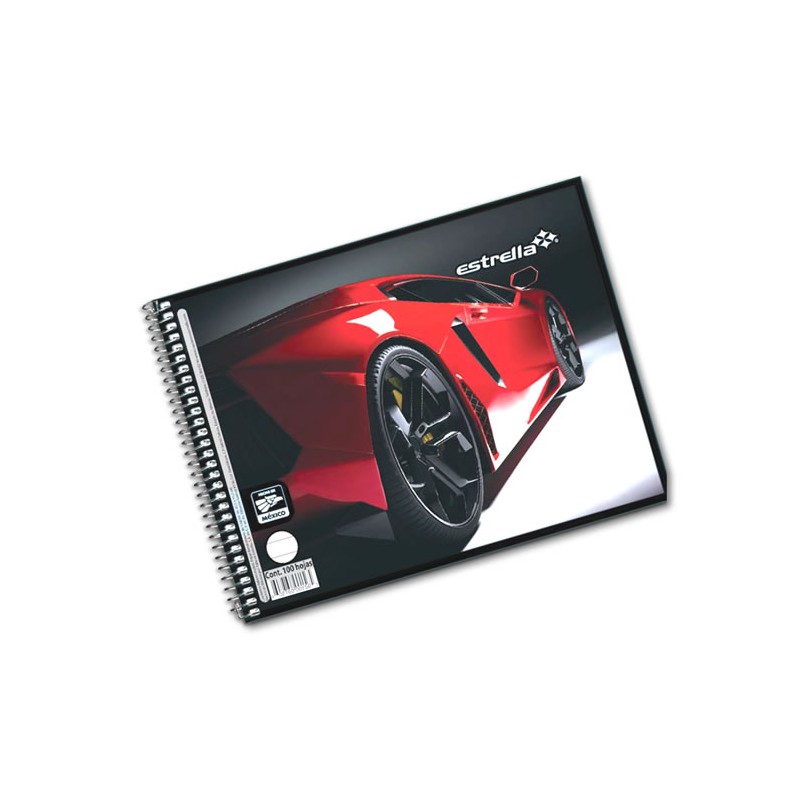 CUADERNO ITALIANO ESTRELLA ESPIRAL C-7 100 HOJAS