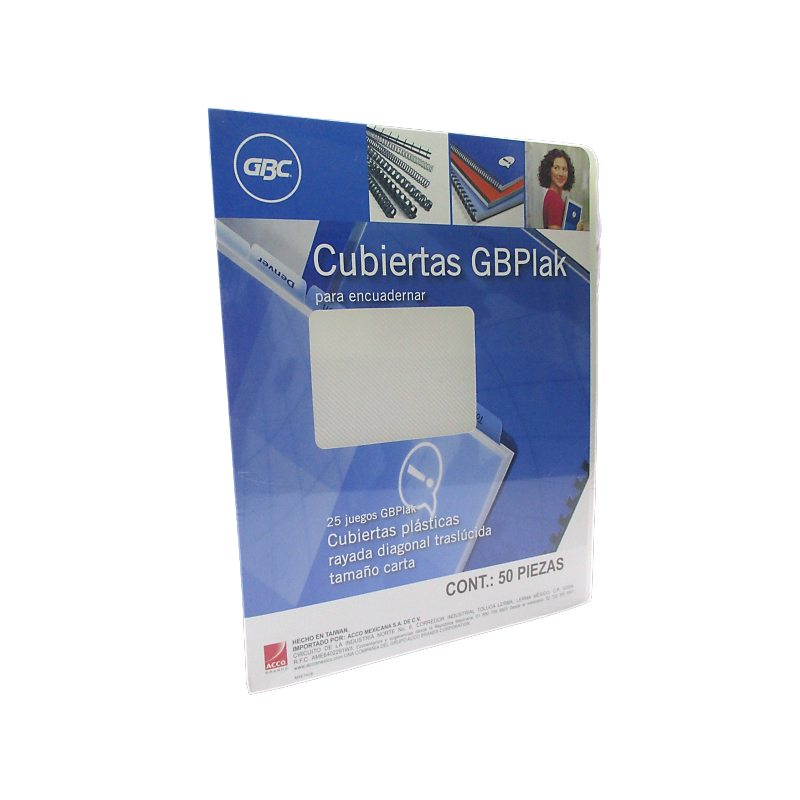 CUBIERTA PLASTICA CARTA GBPLAK RAYADO CRISTAL