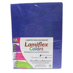 CUBIERTA PLASTICA LAMIFLEX TAMAÑO CARTA AZUL SOLIDO