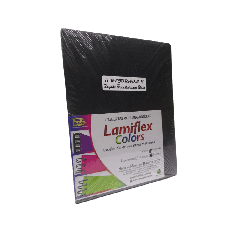 CUBIERTA PLASTICA LAMIFLEX TAMAÑO CARTA HUMO
