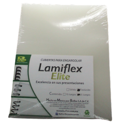 CUBIERTA PLASTICA CARTA  CRISTAL CON 50 PIEZAS BOFLEX