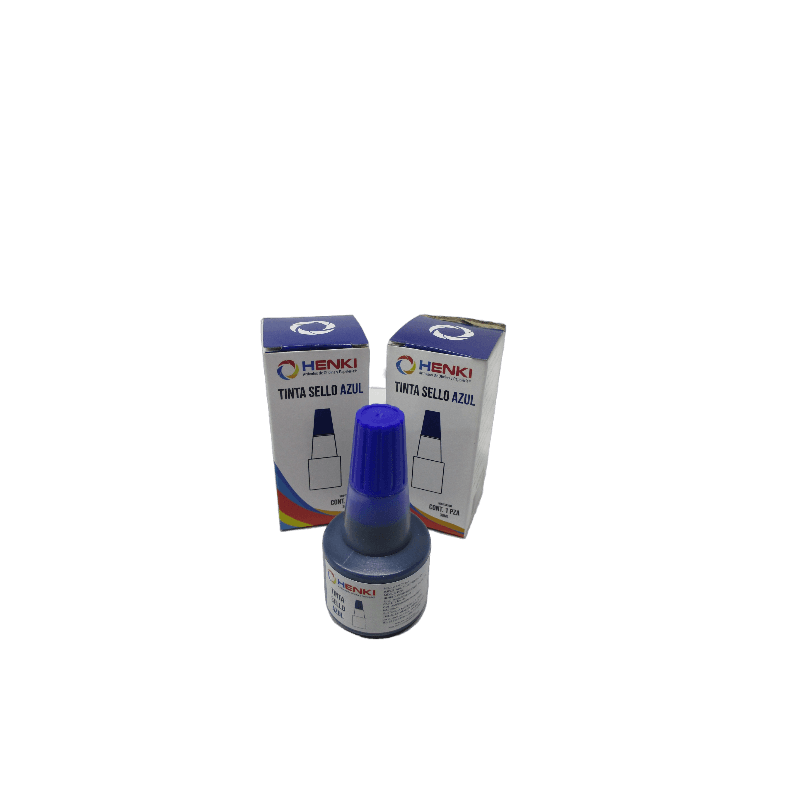 TINTA PARA SELLOS AZUL 30 ML HENKI