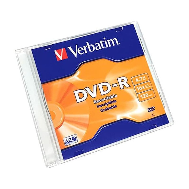 DVD-R DISCO VERBATIM 4.7 GB 16X 120 MINUTOS