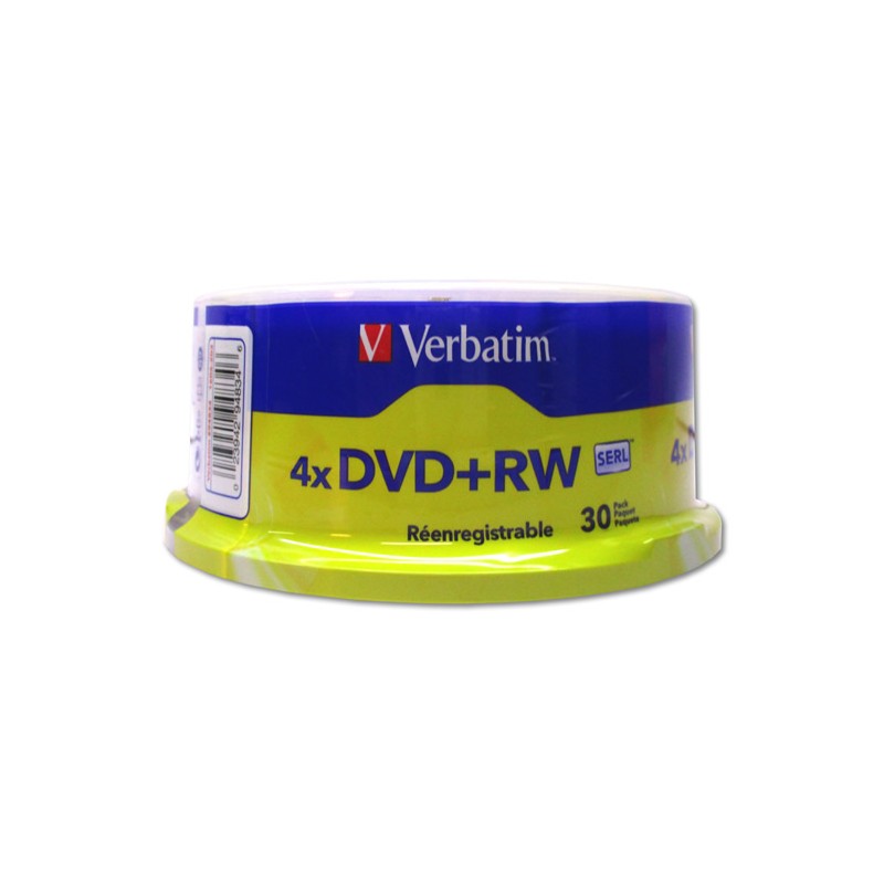 DVD+RW DISCO VERBATIM CAMPANA CON 30 PIEZAS