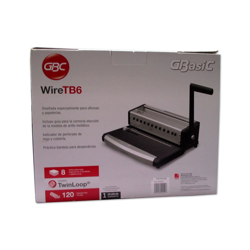 ENGARGOLADORA GBC WIRE TB6 MX0030