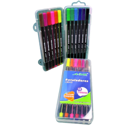 ROTULADORES A-INK 12 COLORES