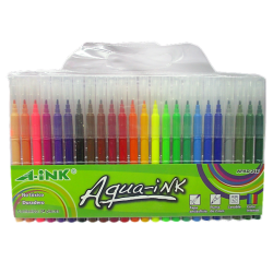 PLUMINES BASE AGUA 24 COLORES SURTIDOS A-INK