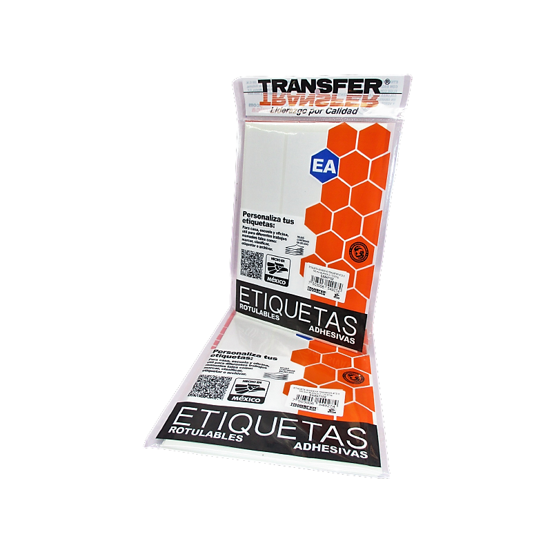 ETIQUETA ADHESIVA BLANCA TRANSFER 47.5 X 102 MM