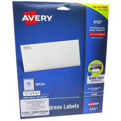 ETIQUETAS BLANCAS PARA LASER AVERY 1/2