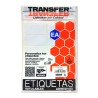 ETIQUETAS BLANCAS TRANSFER