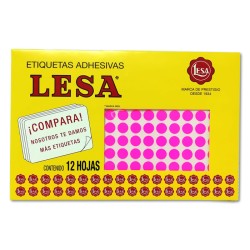 ETIQUETA FLUORESCENTE LESA ROSA
