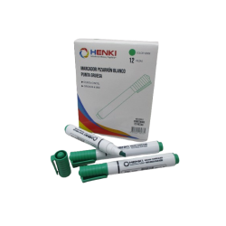 MARCADOR PARA PIZARRON HENKI COLOR VERDE