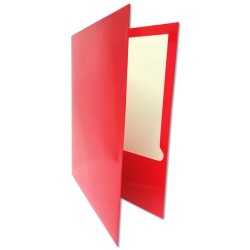 FOLDER TAMAÑO CARTA LAMINADO COLOR ROJO
