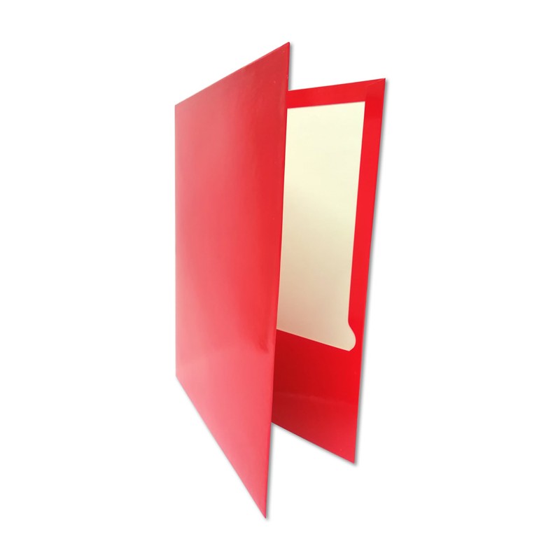 FOLDER TAMAÑO CARTA LAMINADO COLOR ROJO
