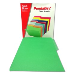 FOLDER TAMAÑO CARTA COLOR BITONO VERDE