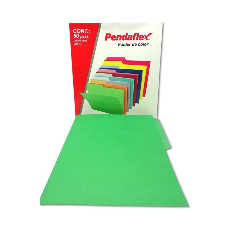 FOLDER TAMAÑO CARTA COLOR BITONO VERDE