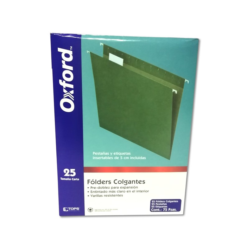 FOLDER COLGANTE TAMAÑO CARTA VERDE TRADICIONAL