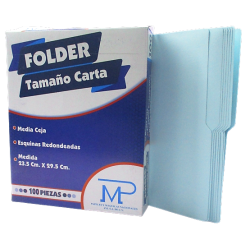 FOLDER TAMAÑO CARTA COLOR AZUL