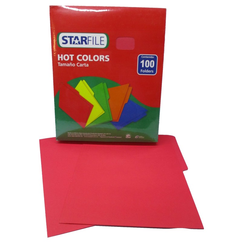 FOLDER TAMAÑO CARTA COLOR ROJO