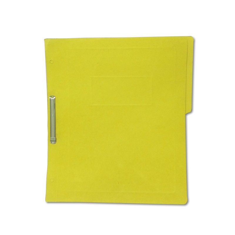 FOLDER CON BROCHE 8 CMS TAMAÑO CARTA AMARILLO