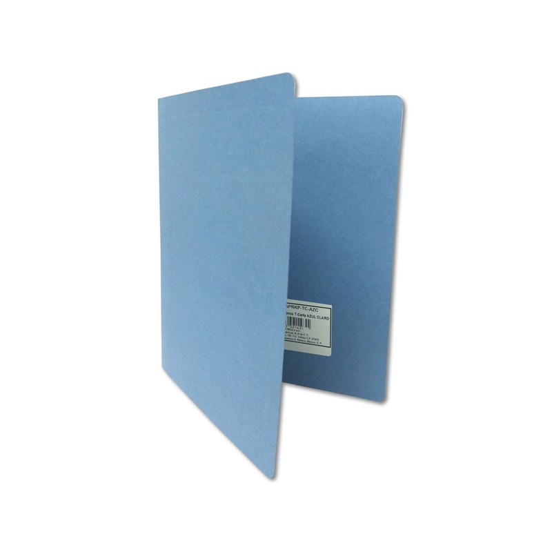 FOLDER CON PALANCA TAMAÑO CARTA AZUL CLARO