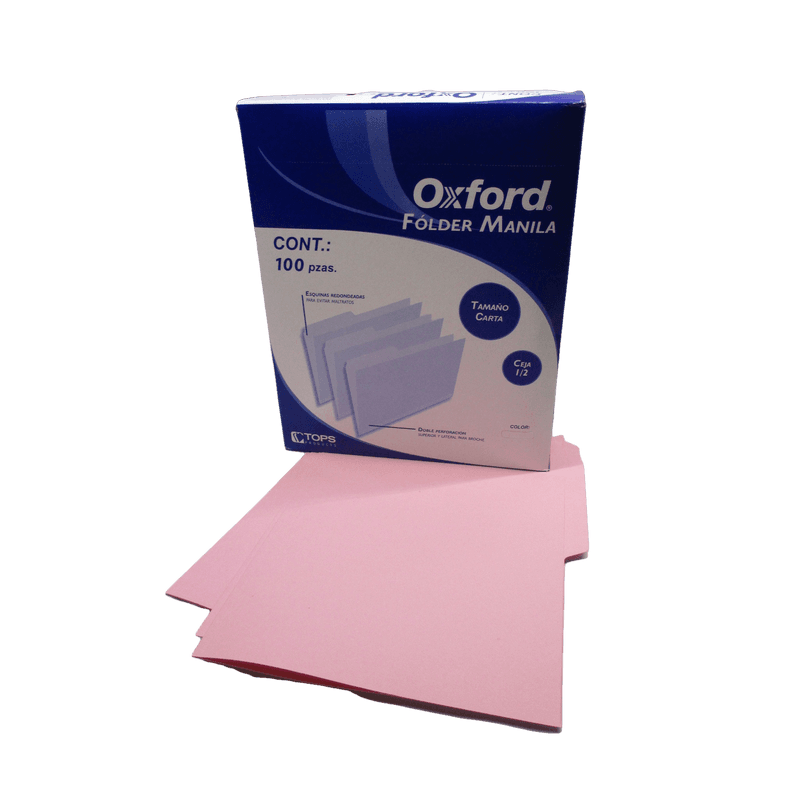 FOLDER TAMAÑO CARTA COLOR ROSA RECICLADO