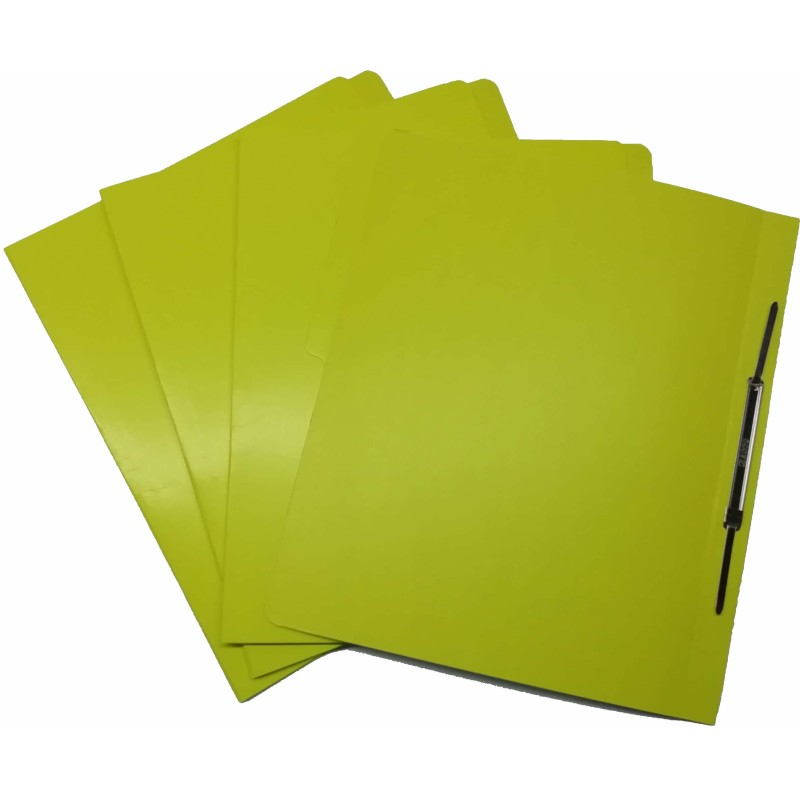 FOLDER CON BROCHE 8 CMS TAMAÑO CARTA AMARILLO
