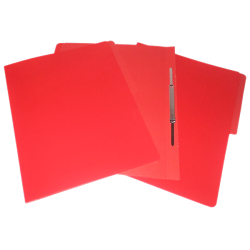 FOLDER CON BROCHE 8 CMS TAMAÑO CARTA ROJO