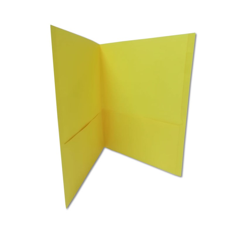FOLDER TAMAÑO CARTA DOBLE SOLAPA COLOR AMARILLO