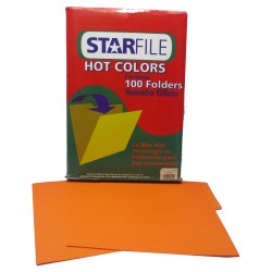 FOLDER TAMAÑO OFICIO COLOR NARANJA