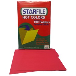 FOLDER TAMAÑO OFICIO COLOR ROJO