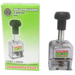 FOLIADOR AUTOMATICO 6 DIGITOS BARRILITO
