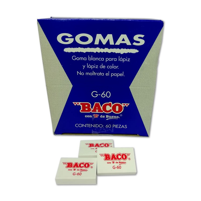 GOMA BLANCA BACO G60