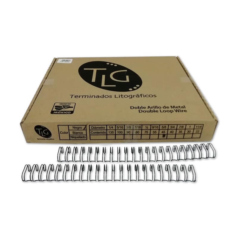 ARILLO METALICO NEGRO 5/8 TLG CON 45 PZAS.
