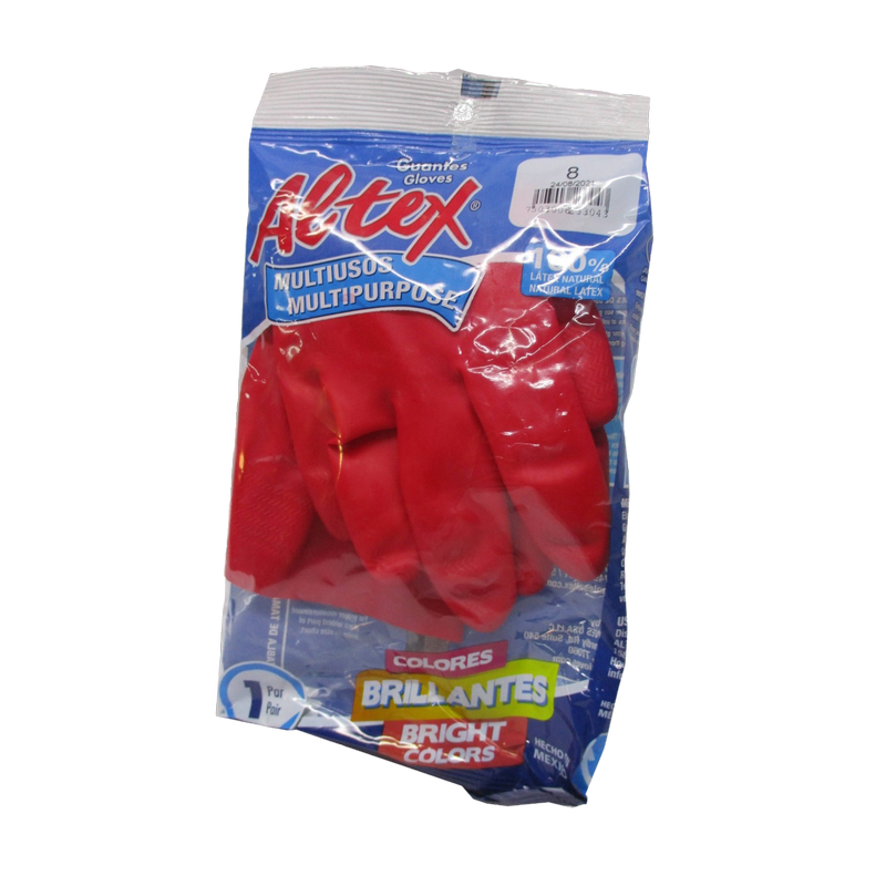 GUANTES DE HULE N°8 ALTEX PAR