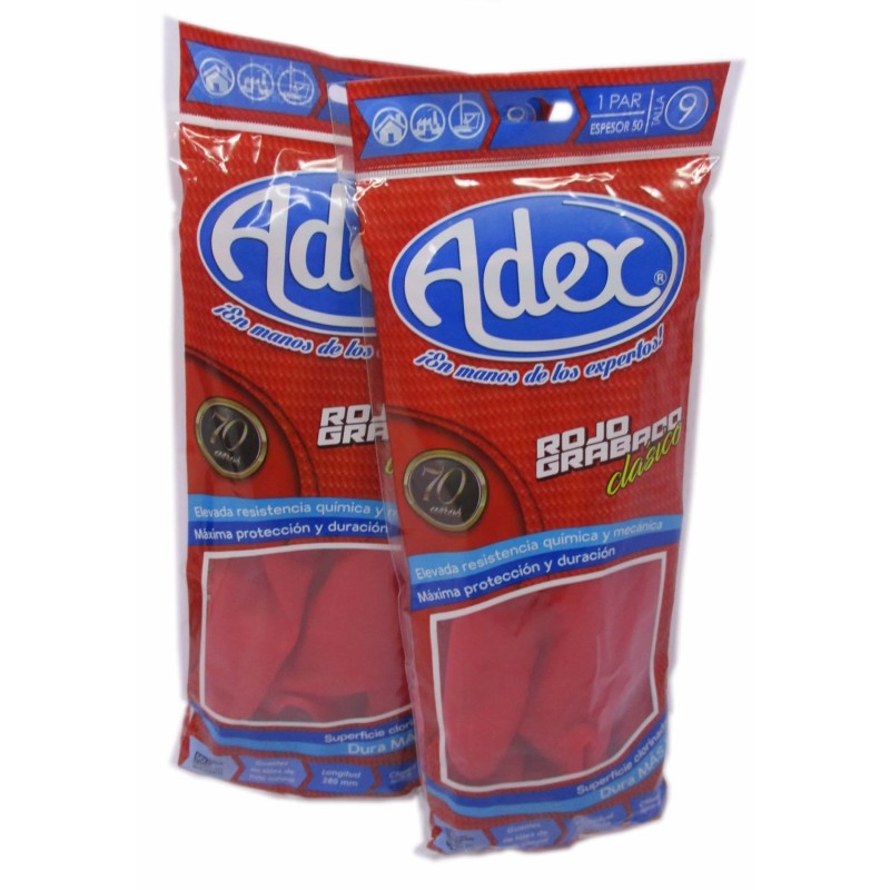 GUANTES ROJOS ADEX #8