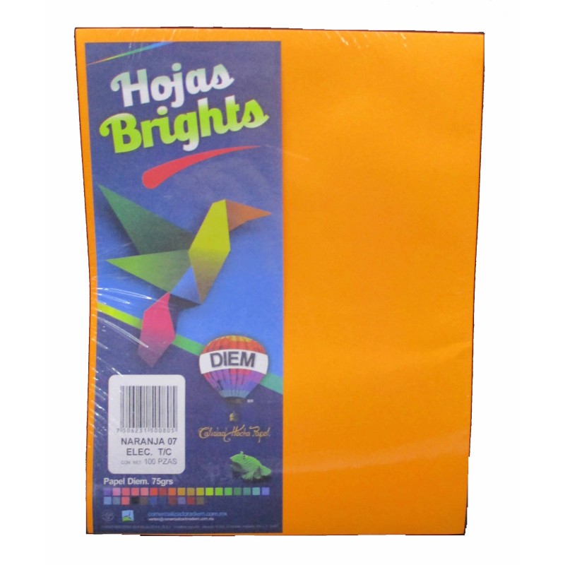 HOJAS DE COLOR NARANJA ELECTRICO DIEM