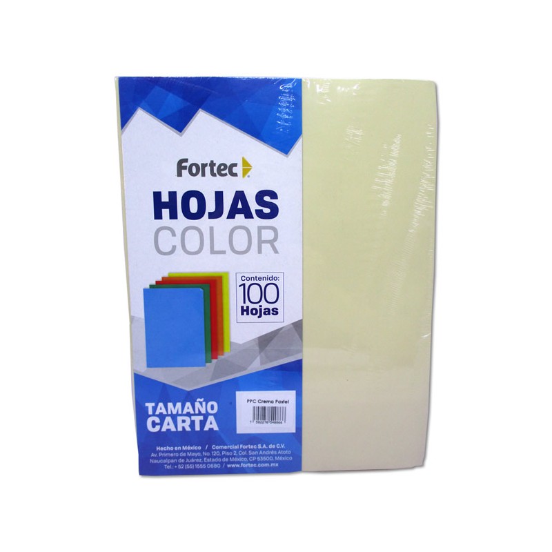 HOJAS DE COLOR CREMA PASTEL