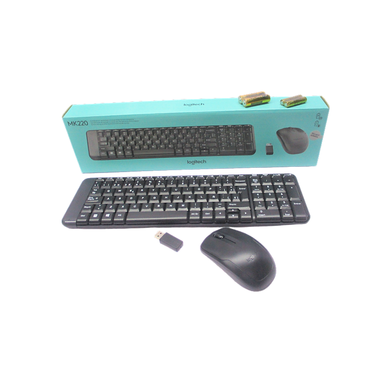 KIT TECLADO Y MOUSE LOGITECH MK220