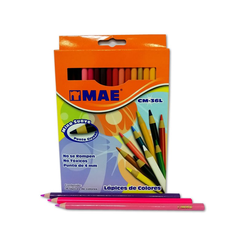LAPICES DE COLORES MAE CON 36 COLORES