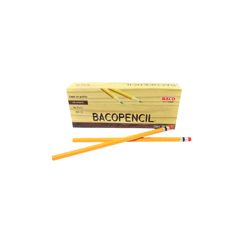 LAPIZ DE GRAFITO HEXAGONAL BACO