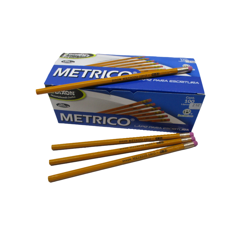 LAPIZ DE GRAFITO HEXAGONAL METRICO 2 1/2