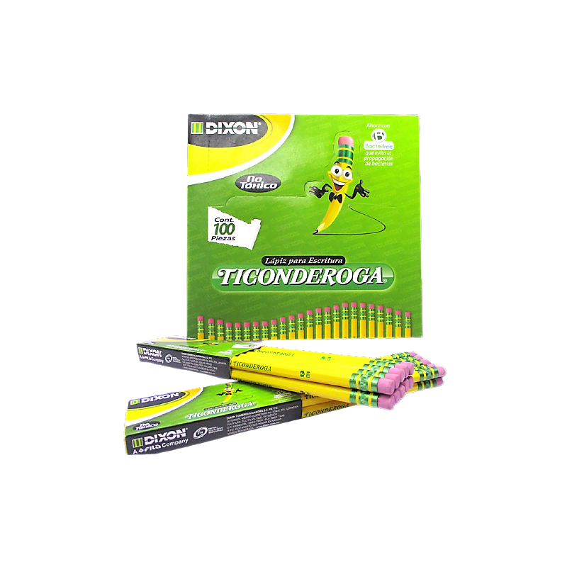 LAPIZ DE GRAFITO HEXAGONAL TICONDEROGA DIXON